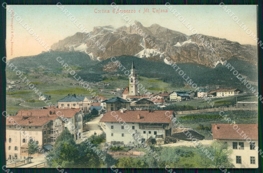 Belluno Cortina d'Ampezzo Monte Tofana cartolina RB6541 – fronte