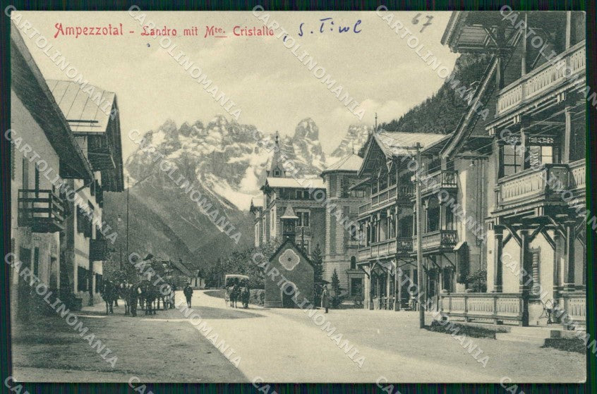 Bolzano Landro Monte Cristallo cartolina RB6542 – fronte