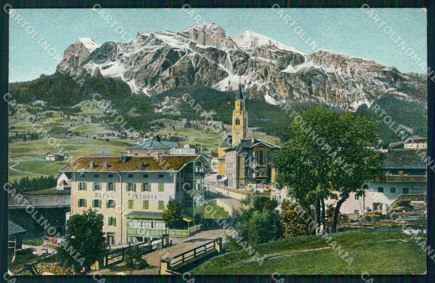 Belluno Cortina d'Ampezzo Monte Tofana cartolina RB6544 – fronte