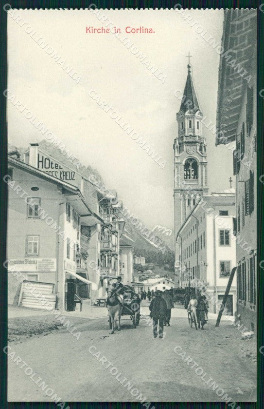 Belluno Cortina d'Ampezzo Calesse cartolina RB6546 – fronte