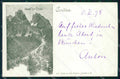 Belluno Cortina d'Ampezzo Hotel Tre Croci PIEGA cartolina RB6550 – fronte