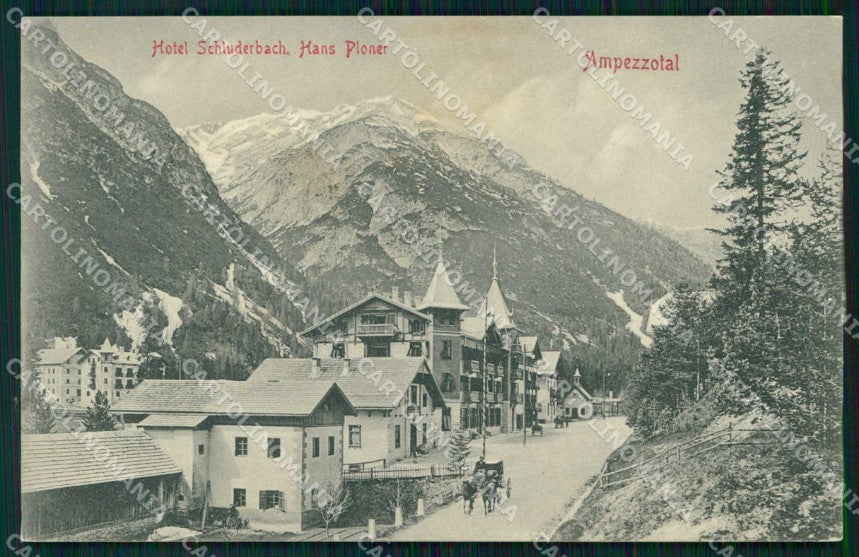 Bolzano Carbonin Hotel Schluderbach Hans Ploner cartolina RB6560 – fronte
