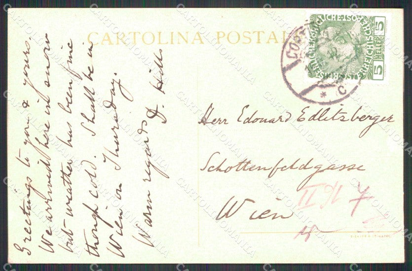 Belluno Cortina d'Ampezzo Grand Hotel Miramonti cartolina RB6576 – retro