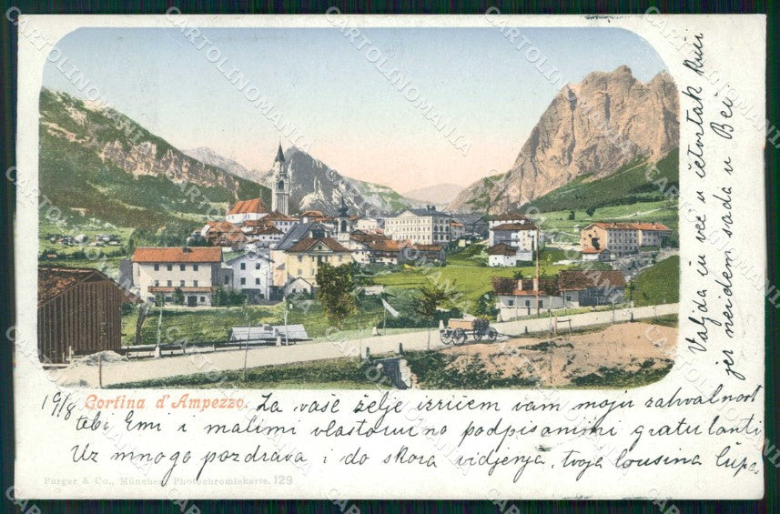 Belluno Cortina d'Ampezzo cartolina RB6578 – fronte