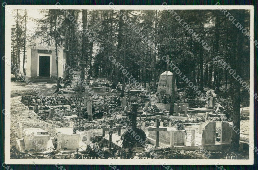 Belluno Cortina d'Ampezzo Cimitero Foto cartolina RB6584 – fronte