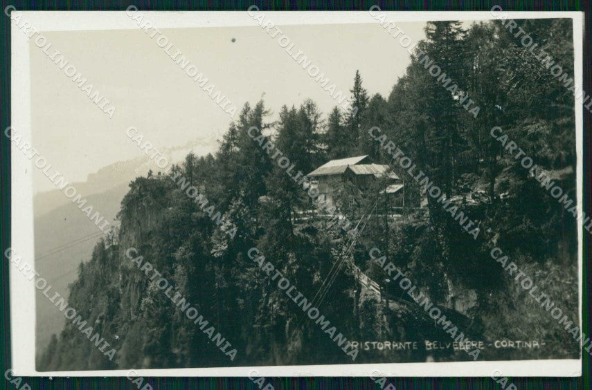 Belluno Cortina d'Ampezzo Ristorante Belvedere Foto Zardini cartolina RB6591 – fronte