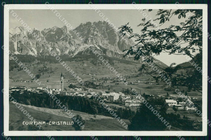 Belluno Cortina d'Ampezzo Monte Cristallo Foto Zardini cartolina RB6593 – fronte