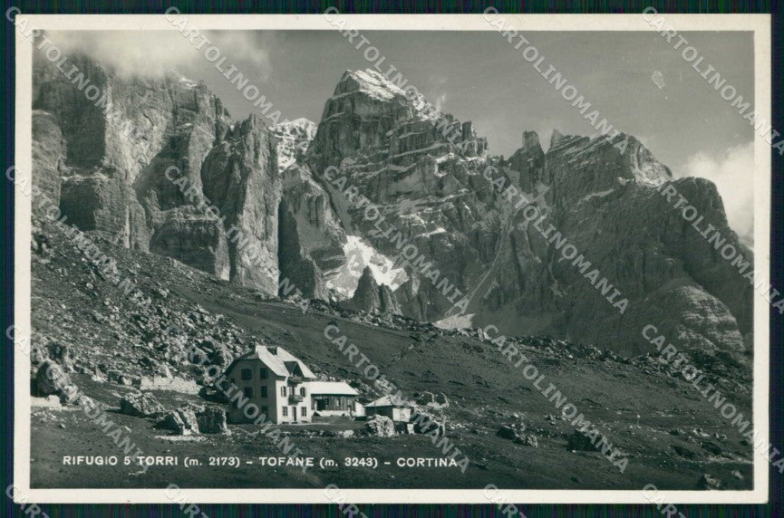 Belluno Cortina d'Ampezzo Rifugio 5 Torri Tofane Foto Zardini cartolina RB6595 – fronte