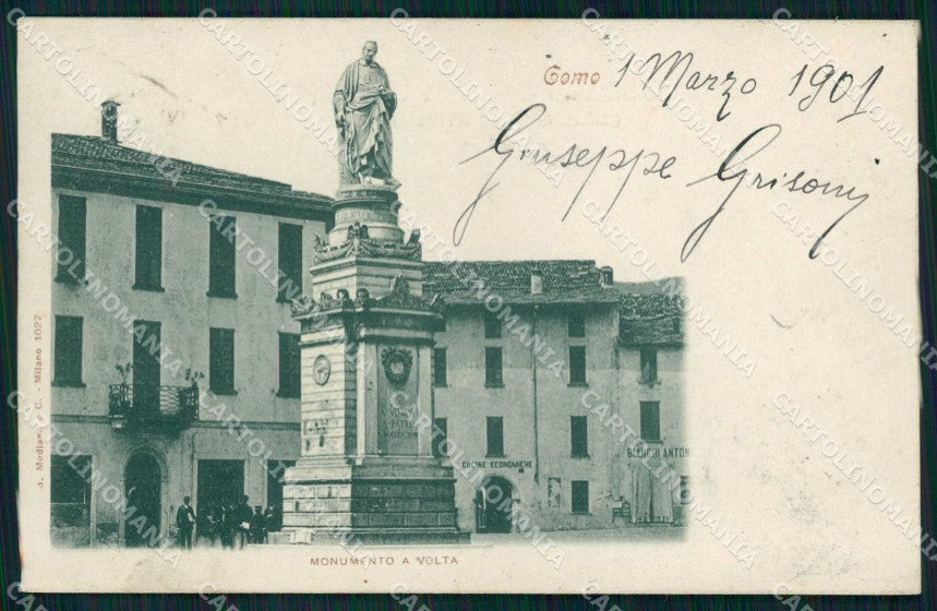 Como Città Monumento Volta Modiano 1027 cartolina RB6598 – fronte