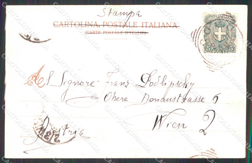 Como Città Monumento Volta Modiano 1027 cartolina RB6598 – retro