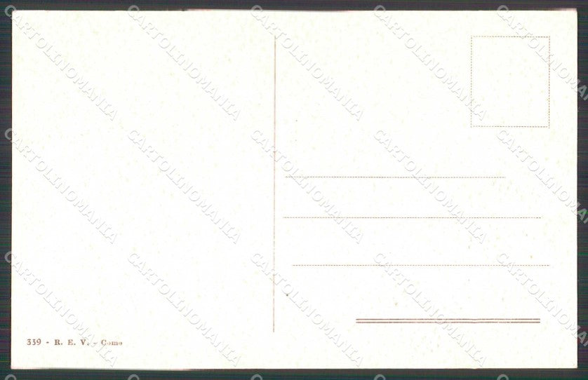 Como Città Lago di Costumi cartolina RB6604 – retro