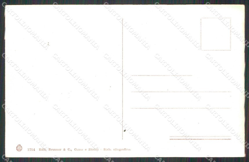 Como Menaggio Lago di Costumi Brunner 1754 cartolina RB6626 – retro