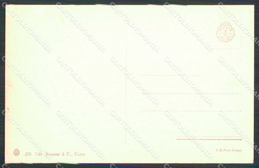 Como Città Castello Baradello Brunner 379 cartolina RB6628 – retro