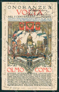 Como Città Onoranze Volta Cisari Mussolini Marconi cartolina RB6632 – fronte