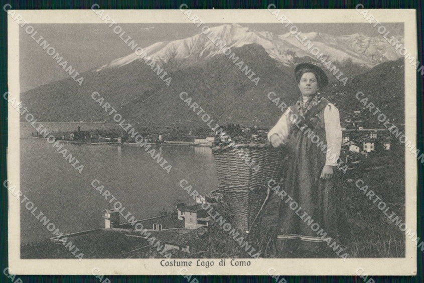 Como Città Lago di Costume cartolina RB6638 – fronte