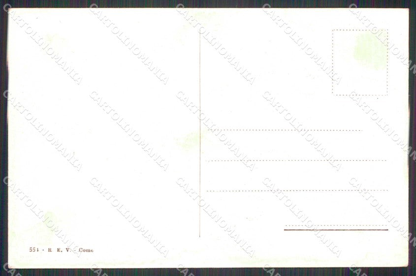 Como Città Lago di Costume cartolina RB6638 – retro