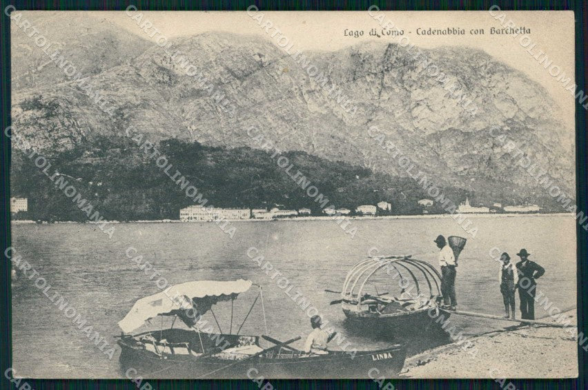 Como Cadenabbia Lago di Barche cartolina RB6642 – fronte