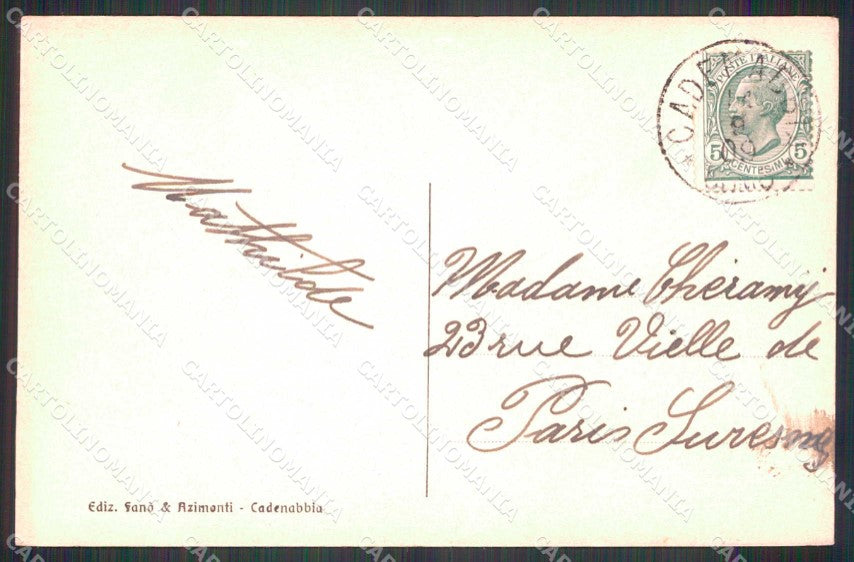 Como Cadenabbia Lago di Barche cartolina RB6642 – retro