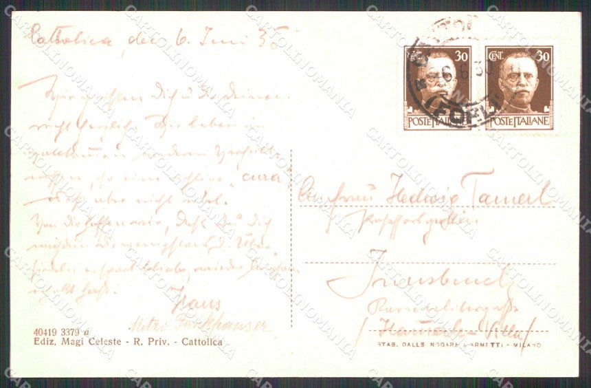 Rimini Cattolica Porto Canale Barche cartolina RB6646 – retro