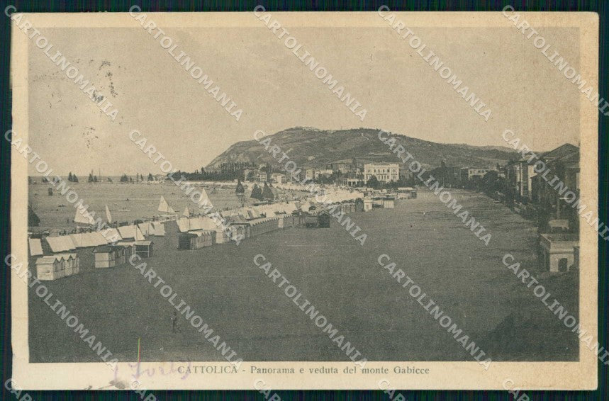 Rimini Cattolica Monte Gabicce cartolina RB6648 – fronte