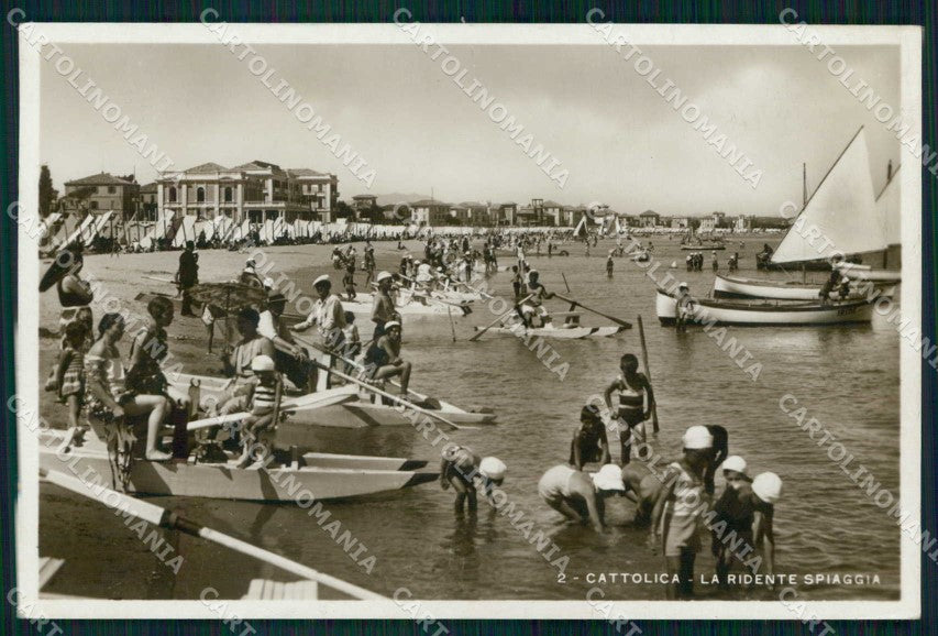 Rimini Cattolica Ridente Spiaggia Foto cartolina RB6651 – fronte
