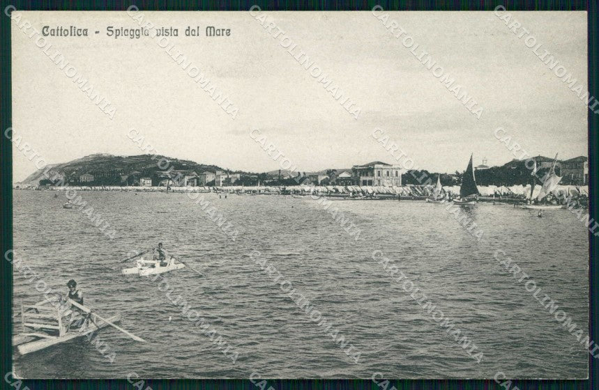 Rimini Cattolica Spiaggia COLLA cartolina RB6657 – fronte
