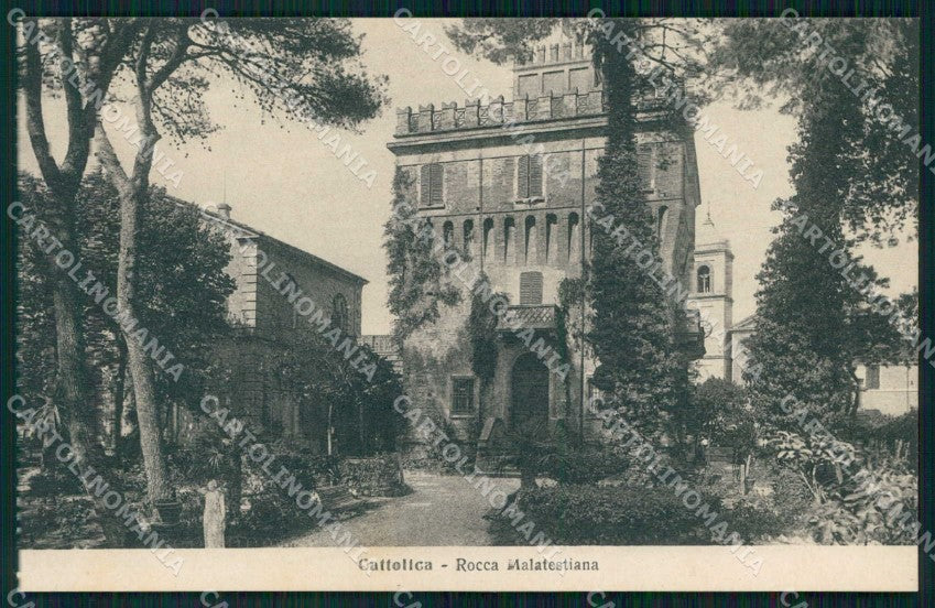 Rimini Cattolica Rocca Malatestiana MACCHIE cartolina RB6664 – fronte