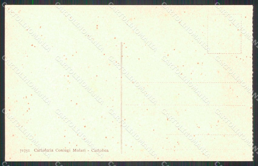 Rimini Cattolica Rocca Malatestiana MACCHIE cartolina RB6664 – retro