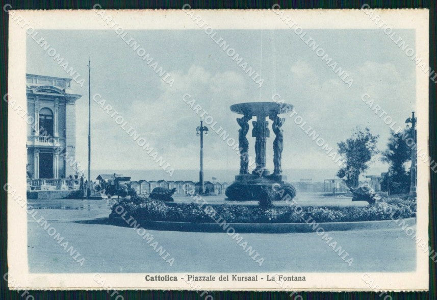 Rimini Cattolica Piazzale Kursaal Fontana cartolina RB6665 – fronte