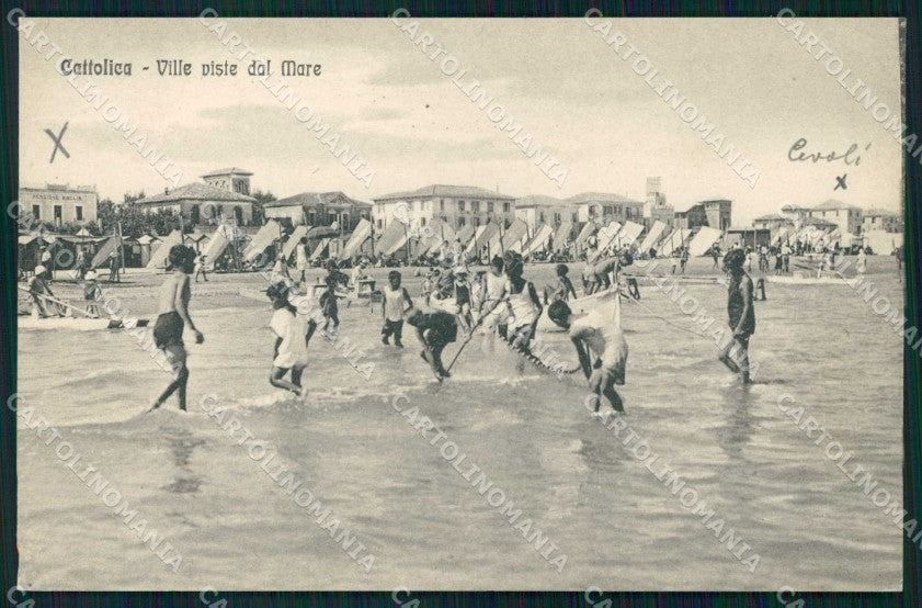 Rimini Cattolica Ville Viste Dal Mare cartolina RB6667 – fronte