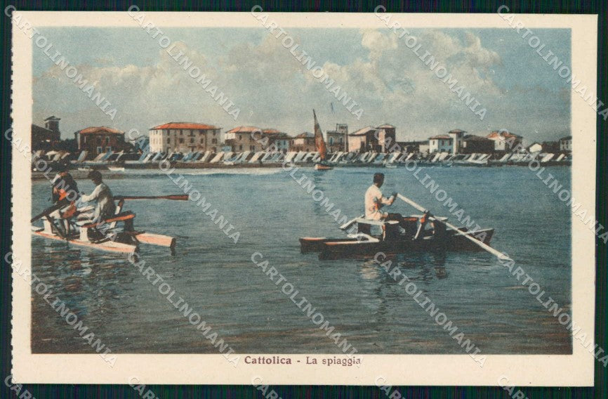 Rimini Cattolica Spiaggia cartolina RB6669 – fronte