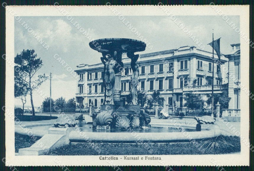 Rimini Cattolica Kursaal Fontana cartolina RB6670 – fronte