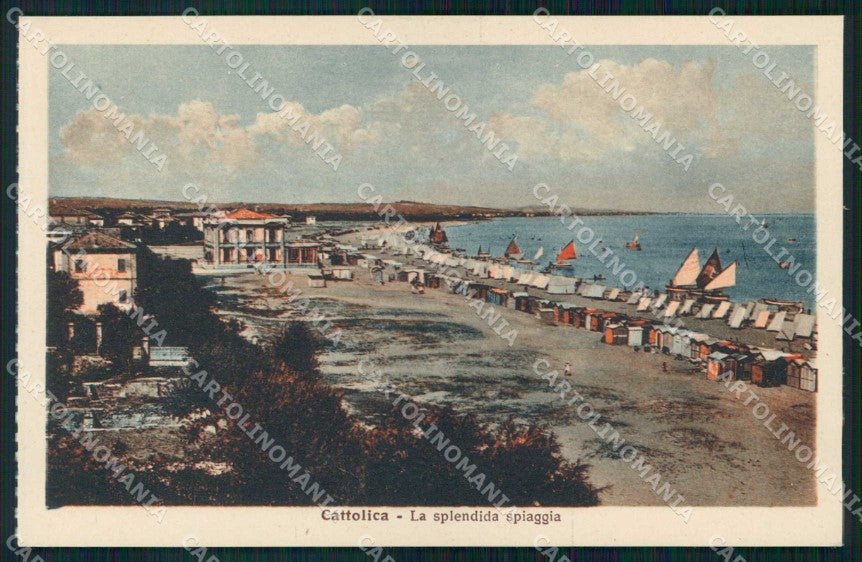 Rimini Cattolica Spiaggia cartolina RB6673 – fronte