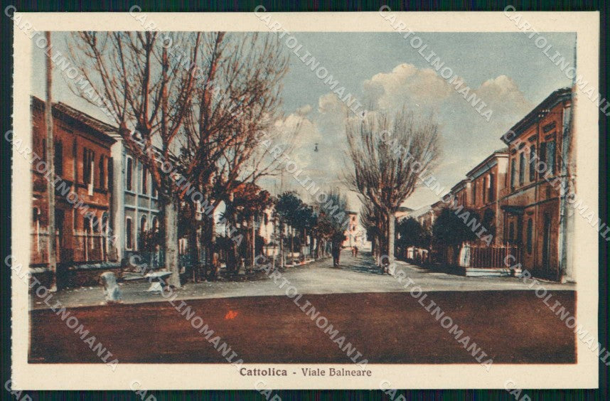 Rimini Cattolica Viale Balneare cartolina RB6674 – fronte