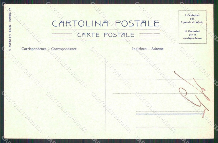 Catania Città Etna Regione Boscosa Wieland cartolina RB6681 – retro