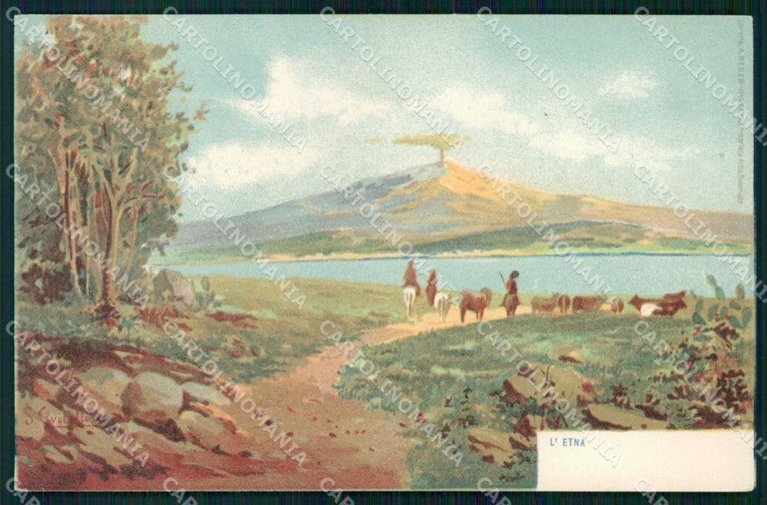 Catania Città Etna cartolina RB6683 – fronte