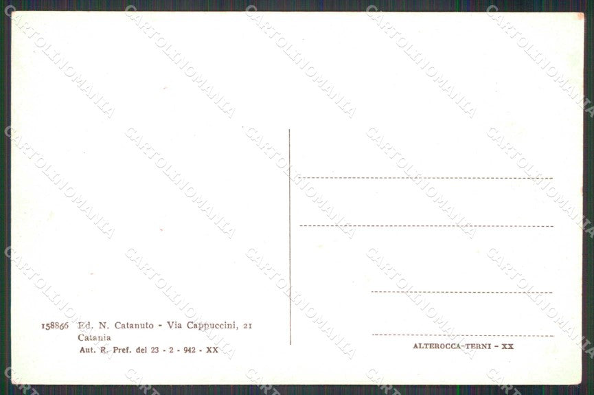 Catania Città Via Stesicoro Etnea Dentista cartolina RB6687 – retro