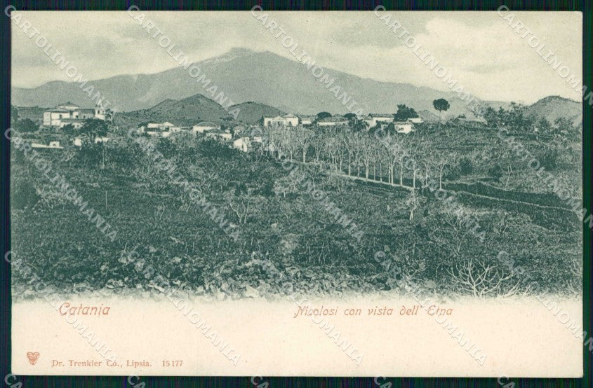 Catania Nicolosi Vista Etna Trenkler 15177 cartolina RB6705 – fronte