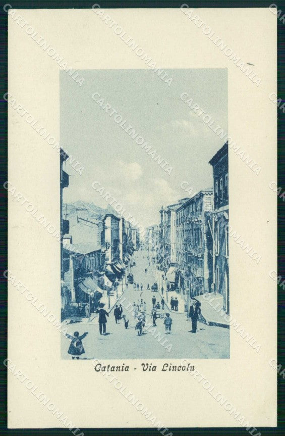 Catania Città Via Lincoln cartolina RB6706 – fronte