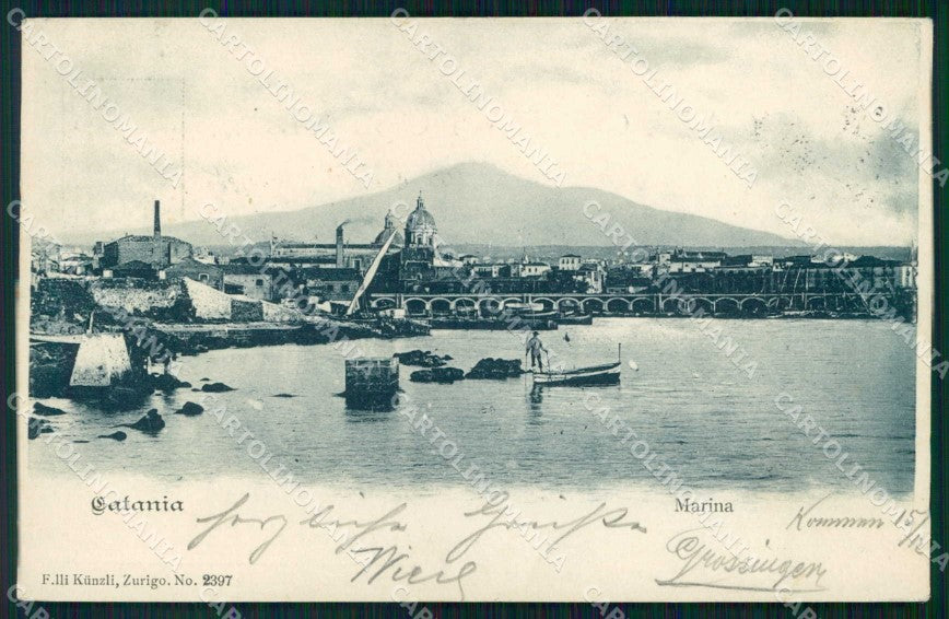 Catania Città Marina 1899 Kunzli 2397 cartolina RB6708 – fronte