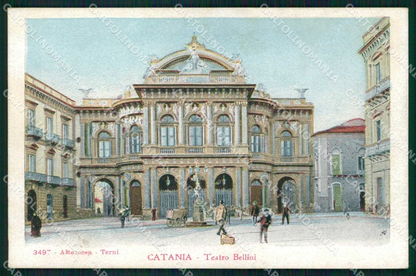 Catania Città Teatro Bellini Alterocca 3497 cartolina RB6711 – fronte