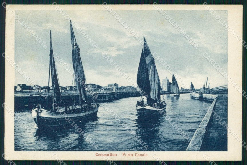 Forlì Cesenatico Porto Canale Barche cartolina RB6718 – fronte