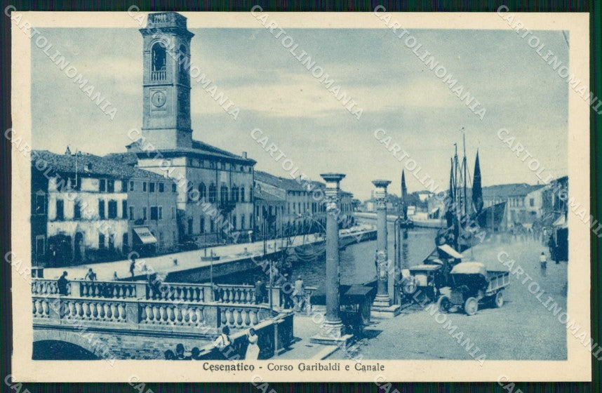 Forlì Cesenatico Corso Garibaldi Canale PIEGA cartolina RB6728 – fronte