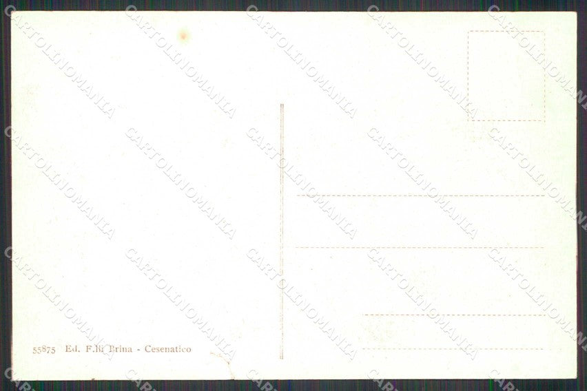 Forlì Cesenatico Spiaggia Blocchi Palizzata STRAPPINO cartolina RB6731 – retro