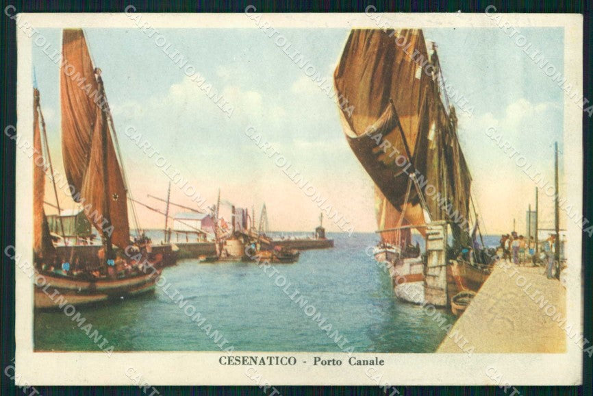 Forlì Cesenatico Porto Canale Barche cartolina RB6732 – fronte