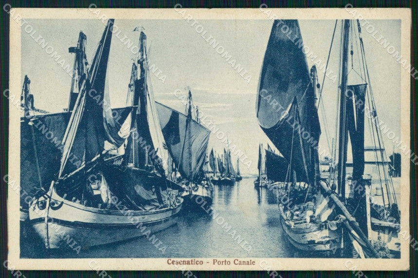 Forlì Cesenatico Porto Canale Barche cartolina RB6734 – fronte