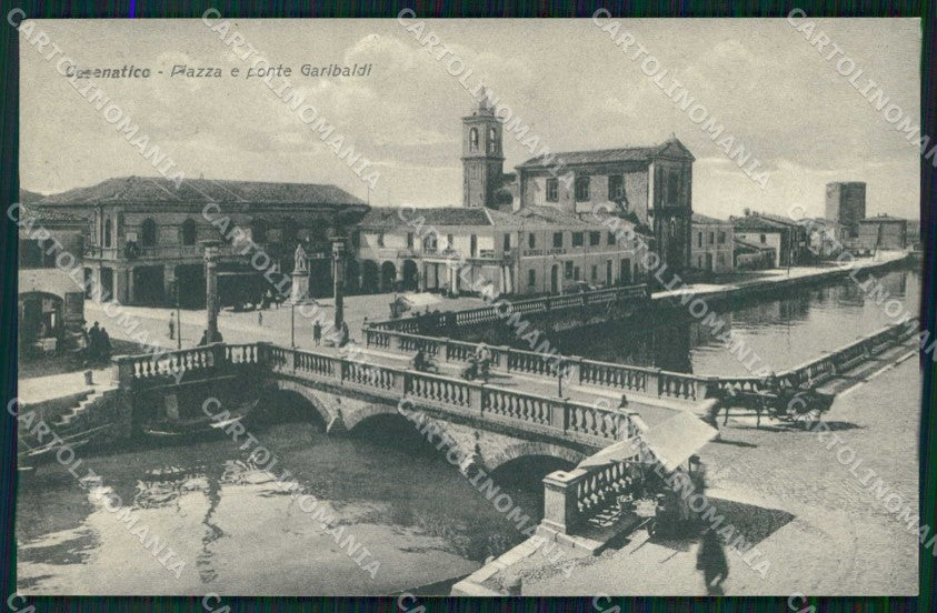 Forlì Cesenatico Piazza e Ponte Garibaldi cartolina RB6741 – fronte
