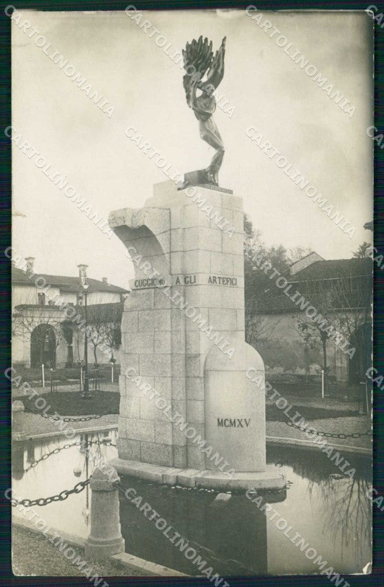 Milano Cuggiono Monumento ai Caduti Foto PIEGHINA cartolina RB6756 – fronte