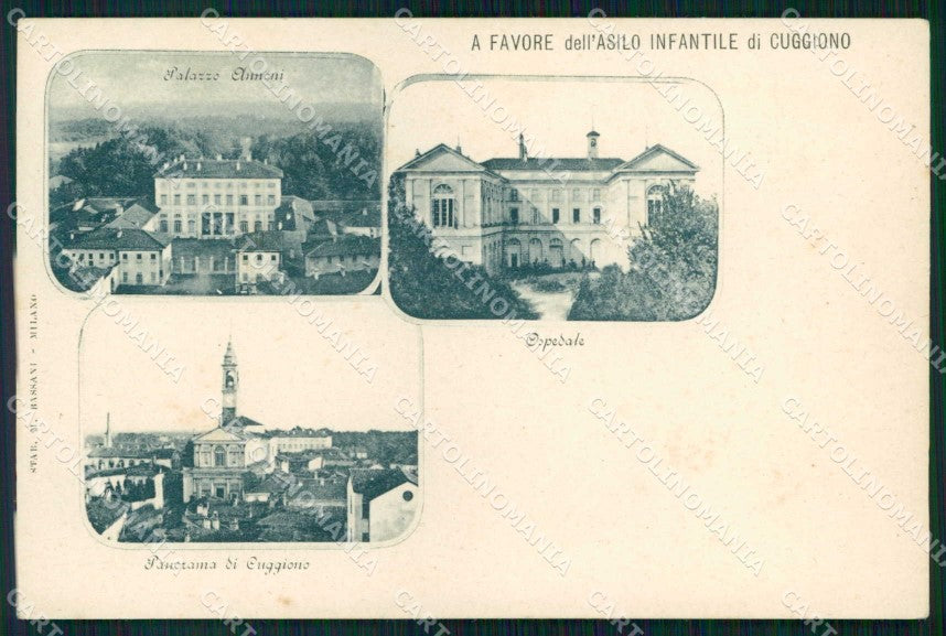 Milano Cuggiono Palazzo Annoni Ospedale Asilo cartolina RB6759 – fronte