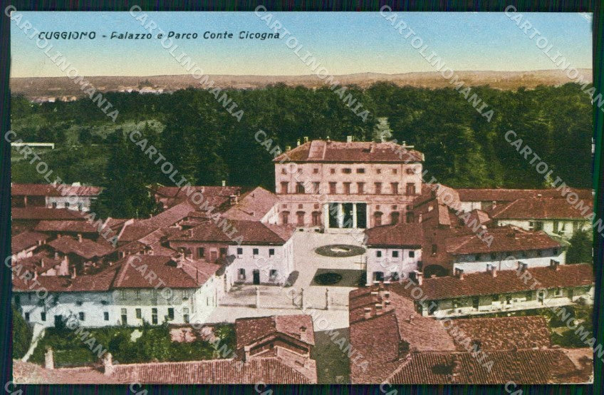 Milano Cuggiono Palazzo Parco Conte Cicogna Tipocromo cartolina RB6763 – fronte